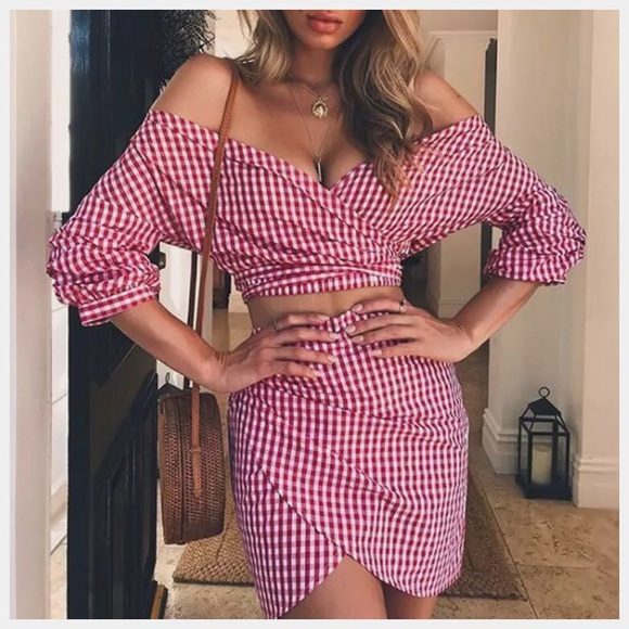 LAST!⭐️Black adorable plaid 2 piece set - Picture 5 of 8